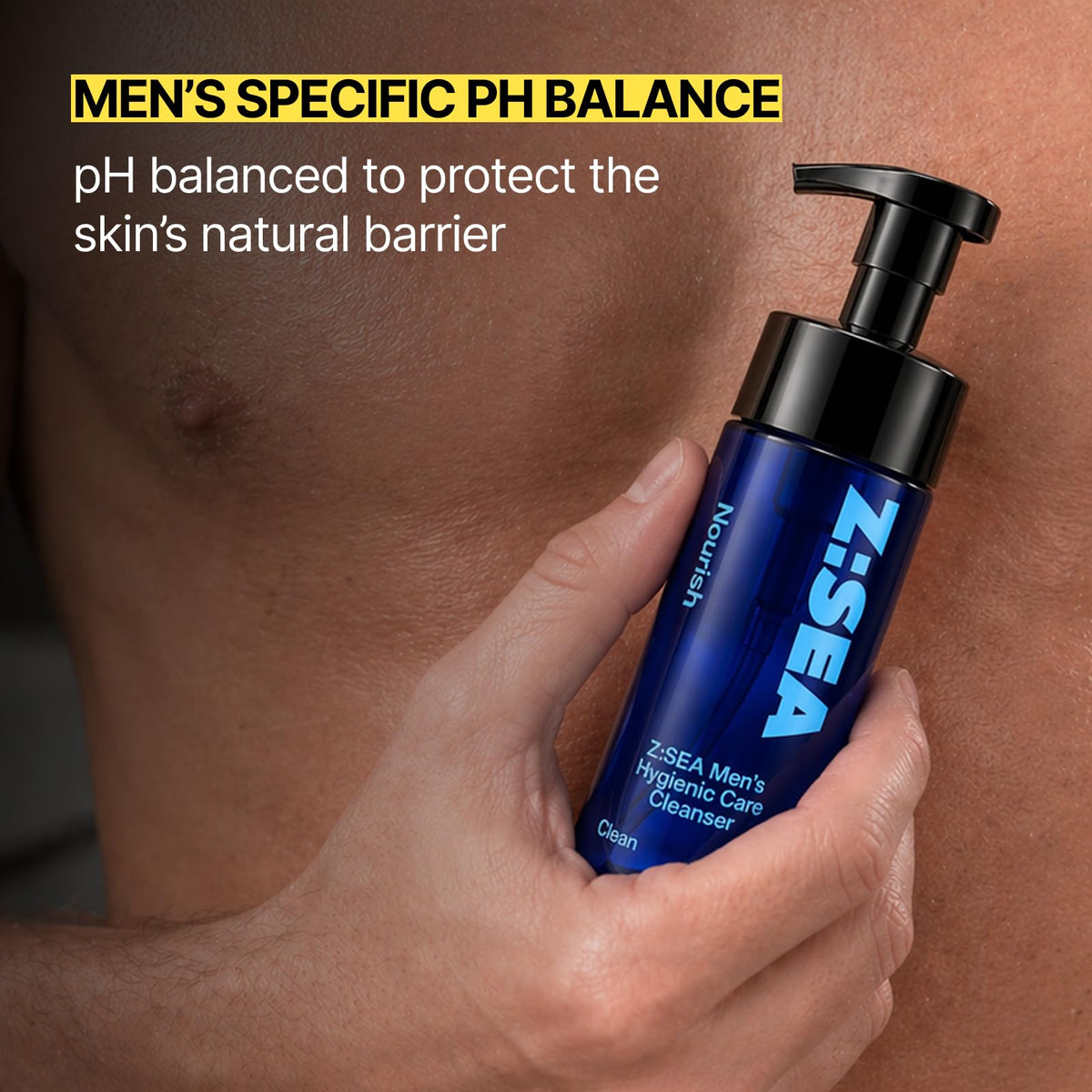 Z:SEA in-shower application showing practical use for fast post-workout refresh