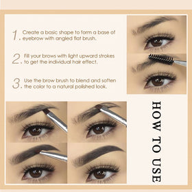 ZSSEMEI application on model demonstrating defined, natural-looking brows