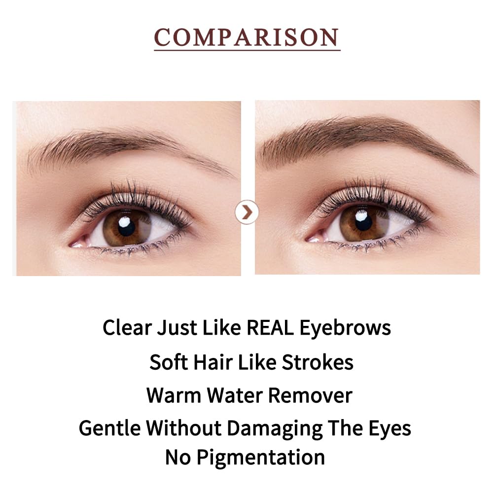 ZSSEMEI detailed brow strokes showing natural texture and realistic finish