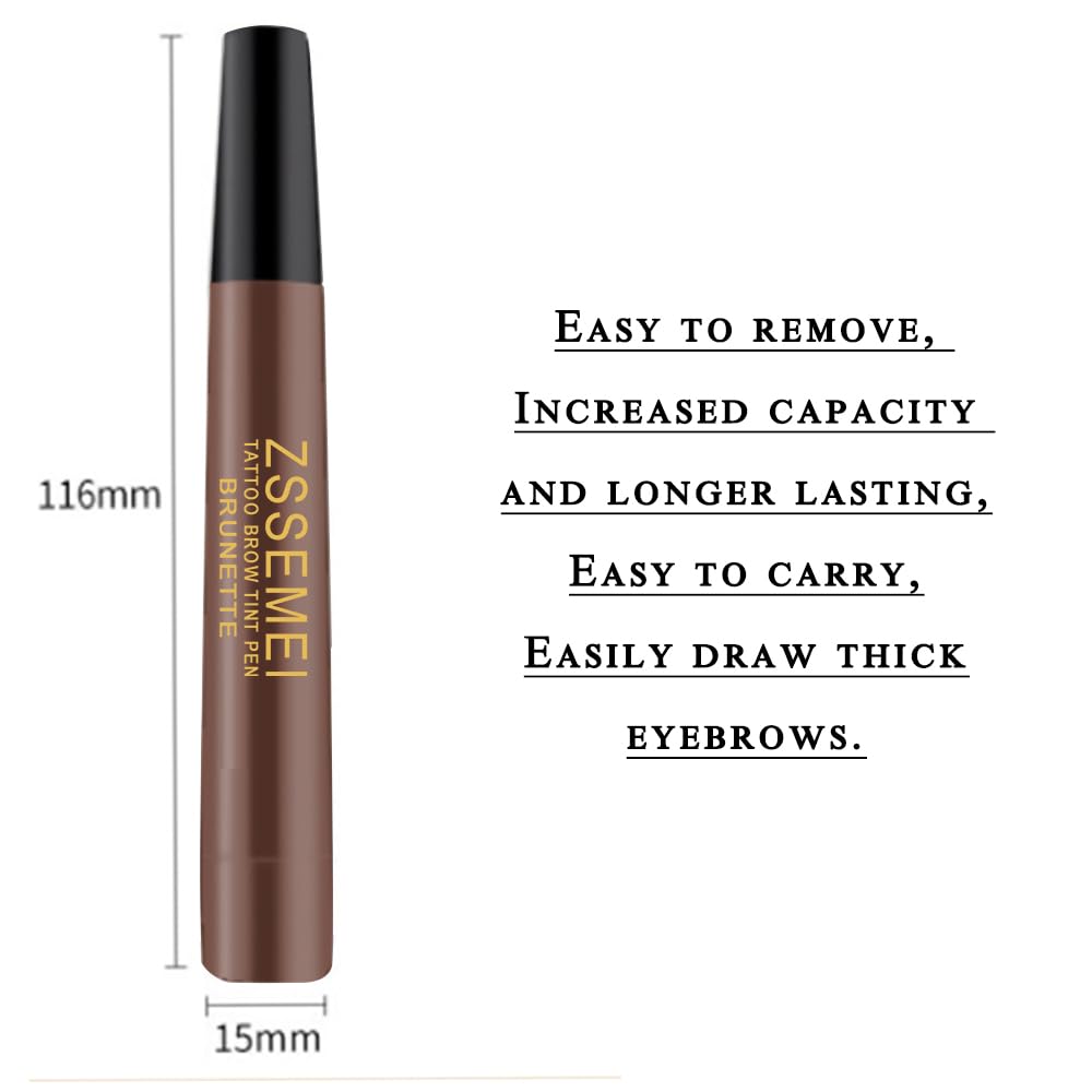 ZSSEMEI eyebrow pen resisting water droplets to show sweatproof benefit
