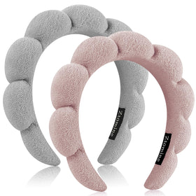 Ztomine front view of pink and black headbands showing set convenience