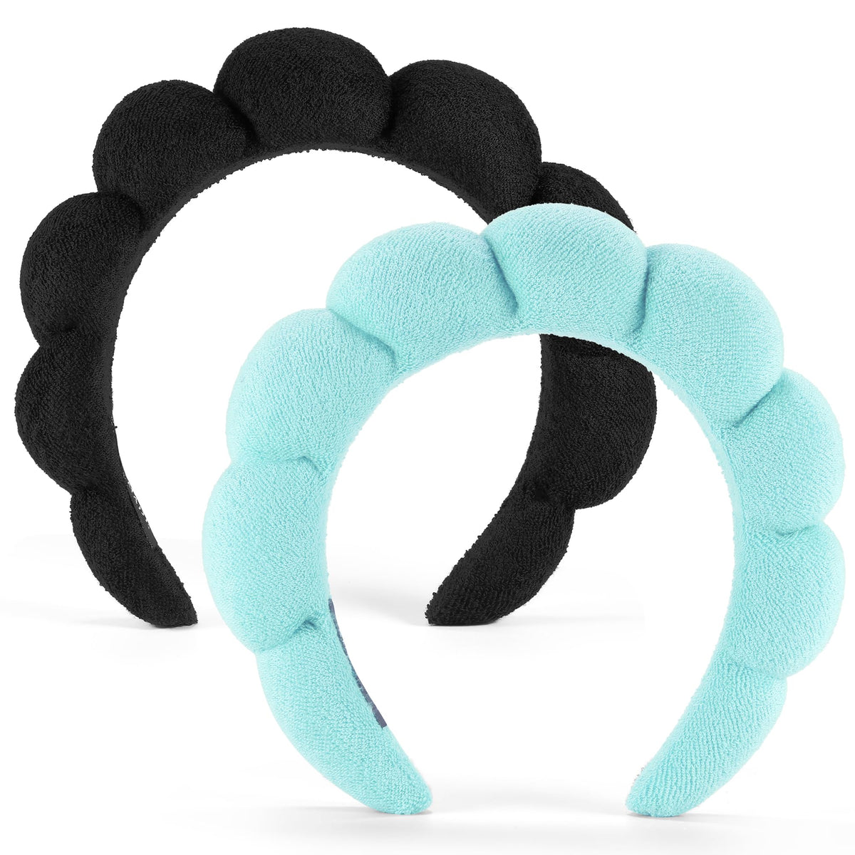 Ztomine front view of two headbands showing colors and design for easy identification