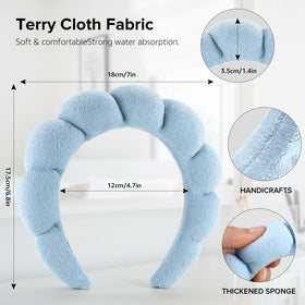 Ztomine headband next to hand showing 13-inch scale and fit