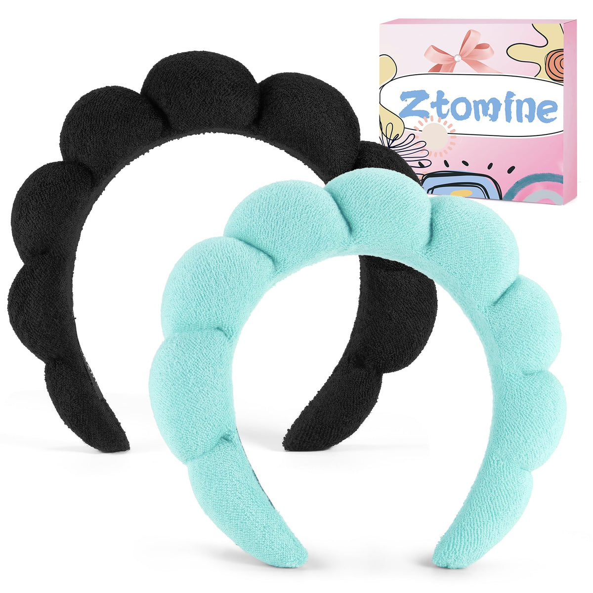 Ztomine pair styled on spa counter showing ready-to-use look for treatments