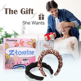 Ztomine headbands on vanity styled for a spa setup encouraging pampering
