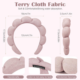 Ztomine scrunchy knot and plastic core detail for secure hold