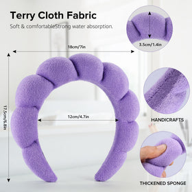 Ztomine headband on a hand for size and scale, ideal for all hair volumes and travel