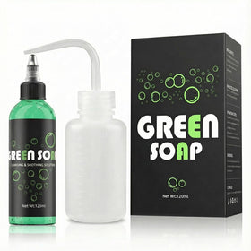 ZUFIO green soap front packaging showing product and benefits