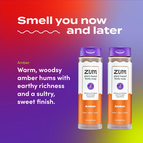 Zum Amber pump dispensing soap with rich foam for effective cleansing