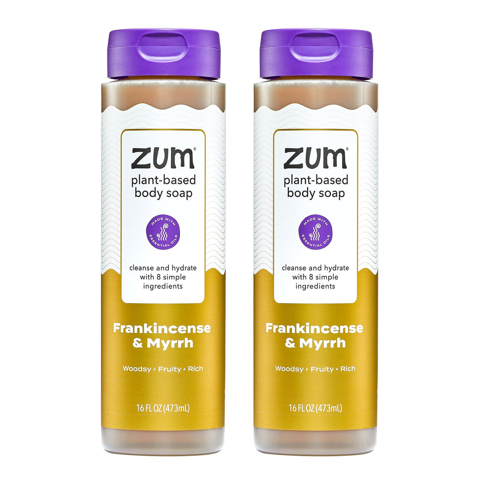 Zum bottle front packaging showing product and scent benefits