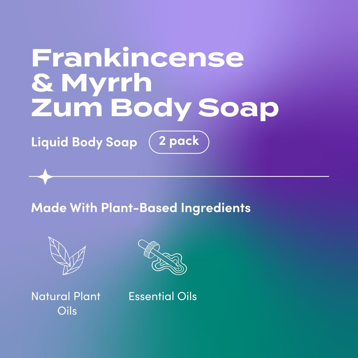 Zum ingredients close-up highlighting plant-based formulation and clarity