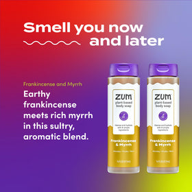 Zum rich lather on hand showing cleansing foam and moisturized skin