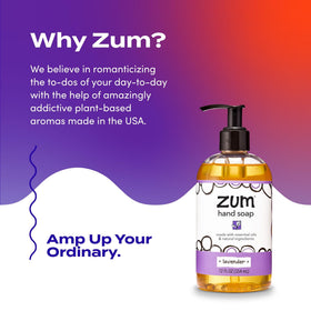 Zum product label showing ingredients and vegetarian, cruelty-free details