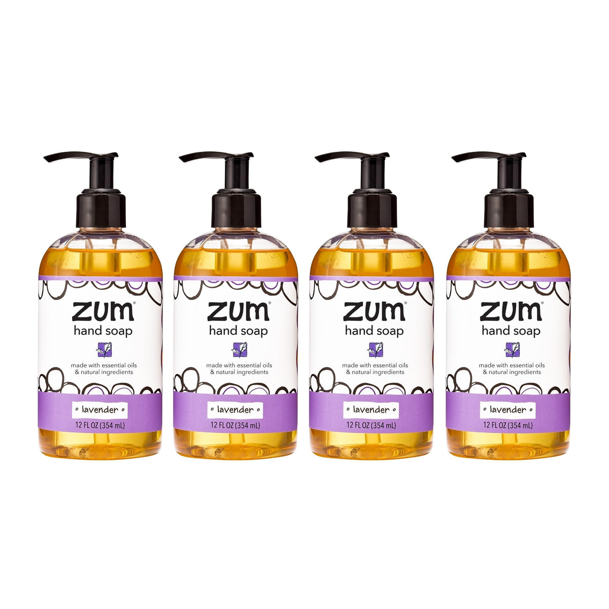 Zum Indigo Wild front packaging showing lavender scent and 12 oz benefits