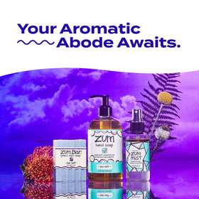 Zum soap lather in hand demonstrating gentle cleansing and foam