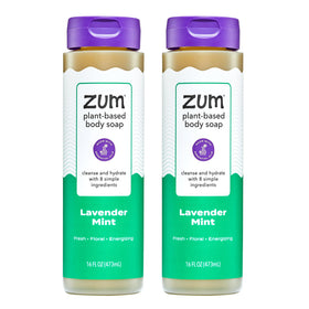 Zum bottle front packaging showing Lavender Mint and two-pack benefit