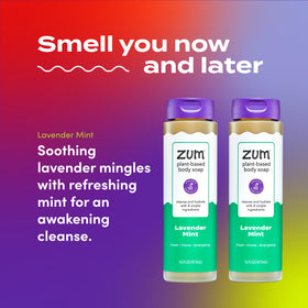 Zum lather texture on washcloth showing rich suds and moisturizing effect