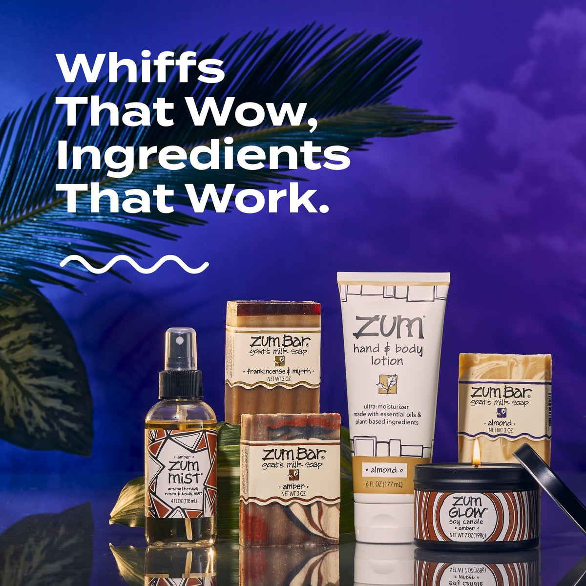 Zum soap on bathroom shelf in lifestyle setting conveying handcrafted appeal