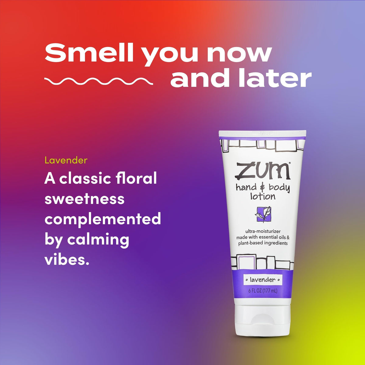 Close-up of Zum lotion texture showing smooth absorbent cream