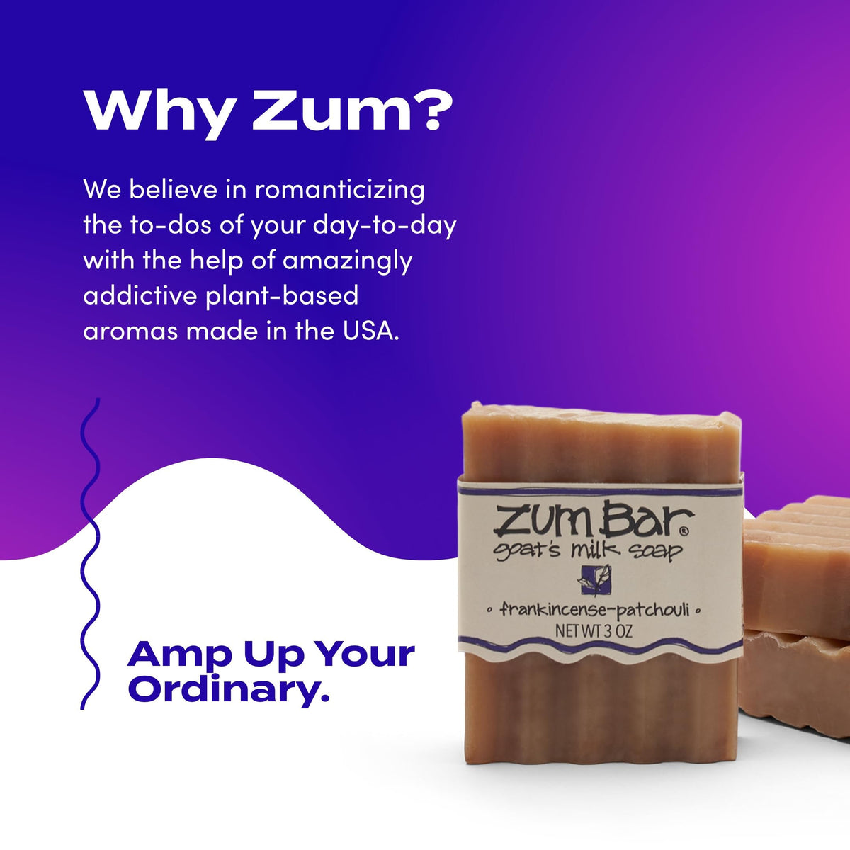 Zum bar next to coin showing 3 oz size and travel-friendly convenience