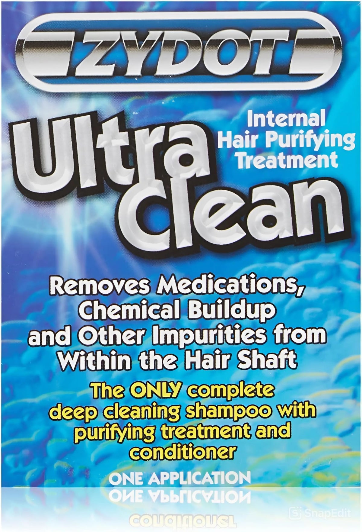 Zydot clarifying shampoo lather close-up illustrating deep surface cleansing benefit