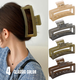ZYTJ clip securing thick long hair illustrating strong non-slip hold all day