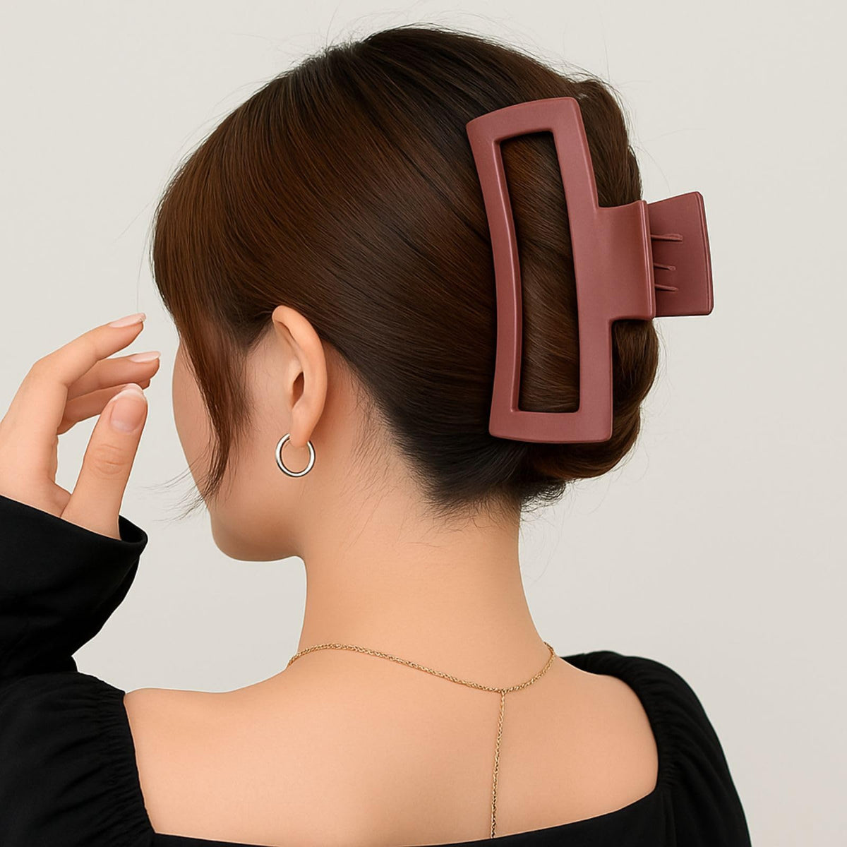 ZYTJ multicolor clips arranged flat to display available shades and style