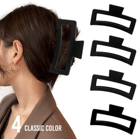 ZYTJ half-up style on long hair showing secure, smooth hold without pulling