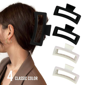ZYTJ half-up hairstyle on long straight hair demonstrating neat styling