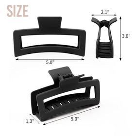 ZYTJ clip holding a high bun on thick hair for all-day security