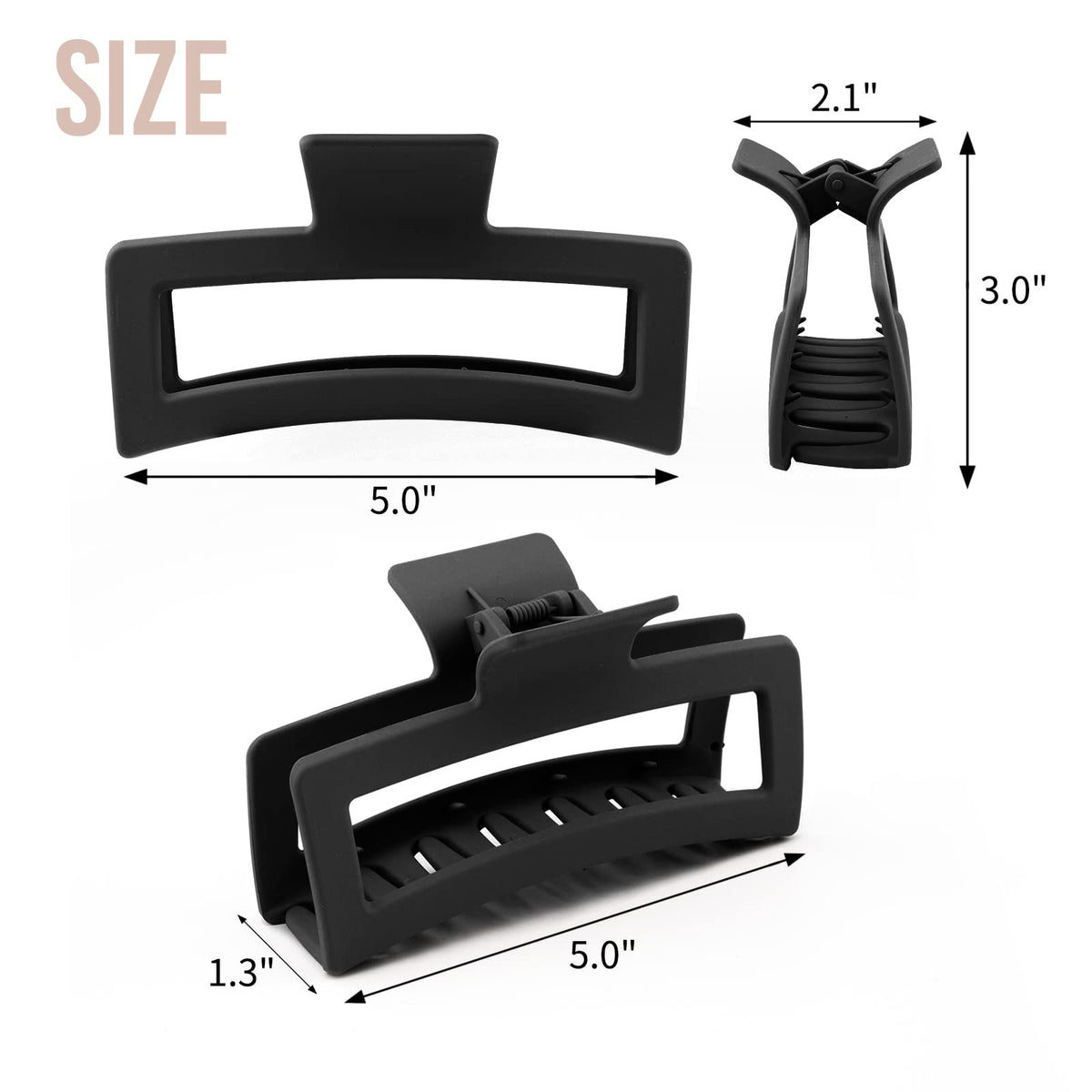 ZYTJ in use securing a high bun on thick hair for comfortable all-day wear
