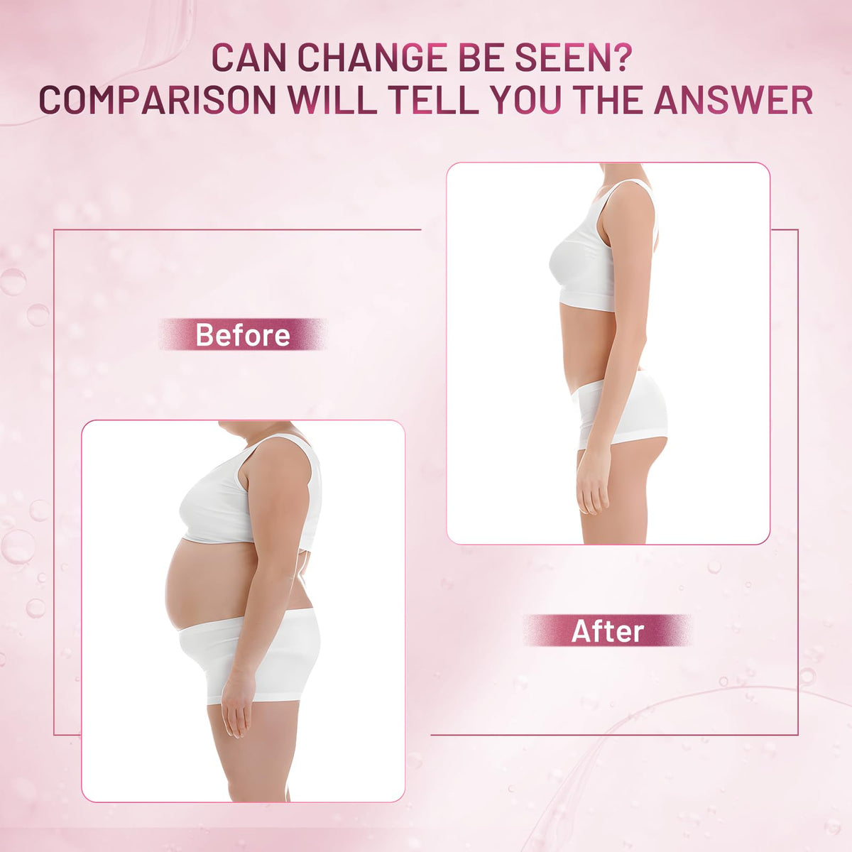 ZZILME B TIGHT applied on thigh illustrating firming motion and immediate smoothing