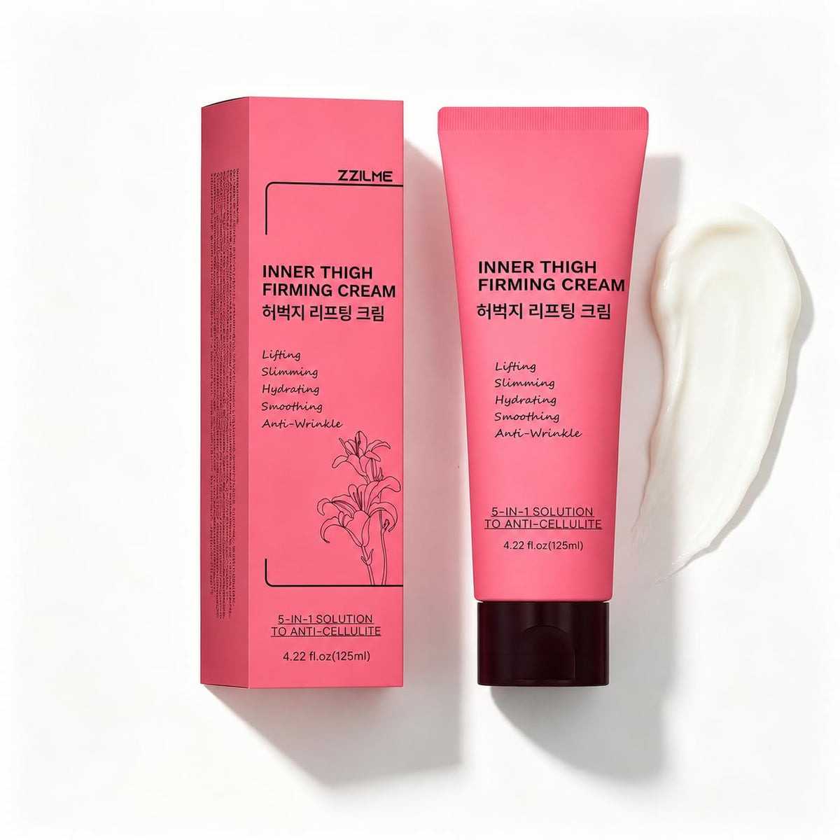 ZZILME front packaging showing rose-scented cream and product benefit