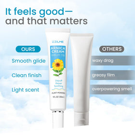 ZZILME in bathroom routine scene, conveys seamless morning and evening use