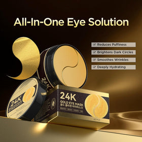 zzilme eye patches applied under eye demonstrating instant cooling