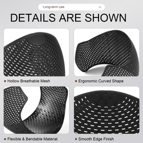 ZZUOMS flexible TPEE texture bent to show soft stretch and no digging